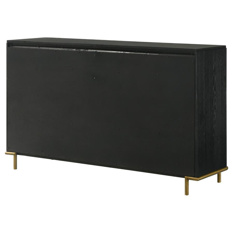 Arini 8-Drawer Bedroom Dresser Black