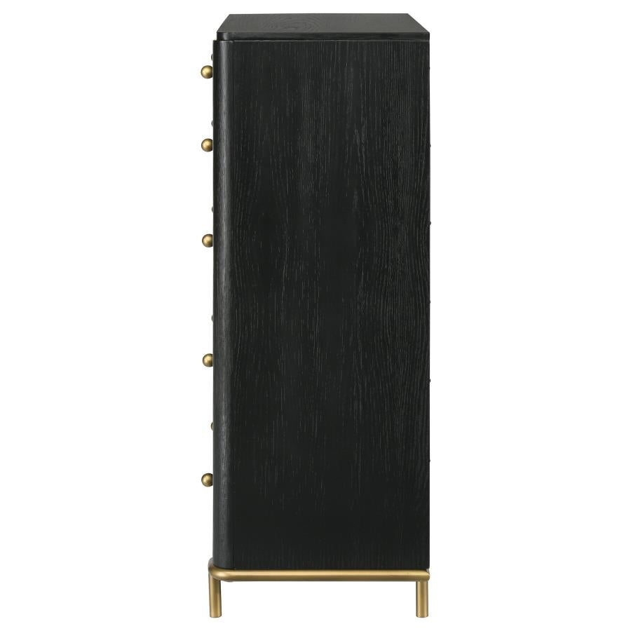 Arini 5-Drawer Bedroom Chest Black