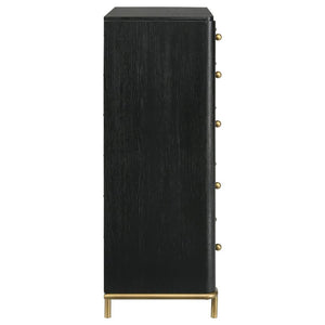 Arini 5-Drawer Bedroom Chest Black