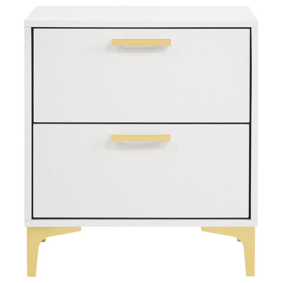 CoasterEveryday Kendall 2-Drawer Nightstand White