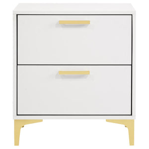 CoasterEveryday Kendall 2-Drawer Nightstand White