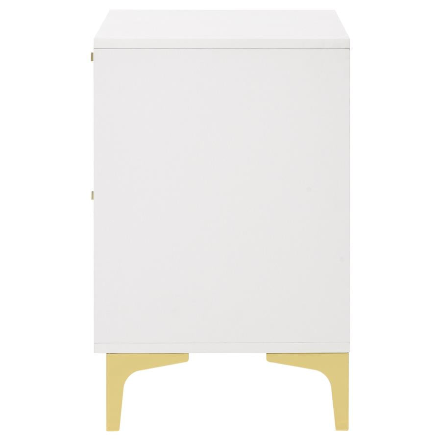 CoasterEveryday Kendall 2-Drawer Nightstand White