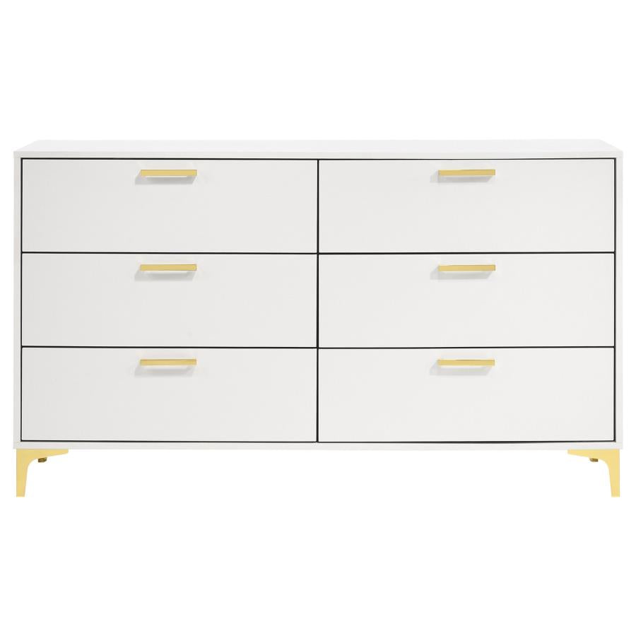 CoasterEveryday Kendall 6-Drawer Dresser White