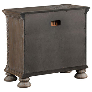 Emmett 3-Drawer Nightstand Walnut