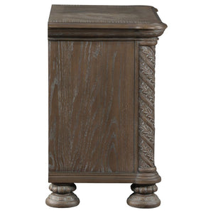 Emmett 3-Drawer Nightstand Walnut