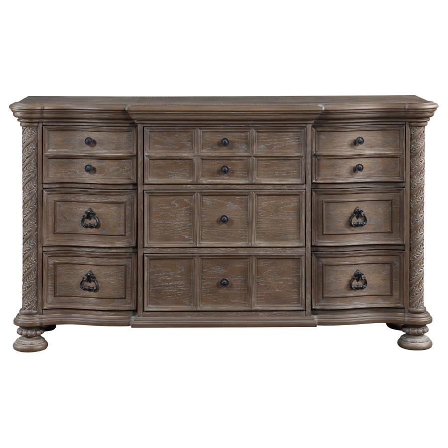 Emmett 9-Drawer Dresser Walnut