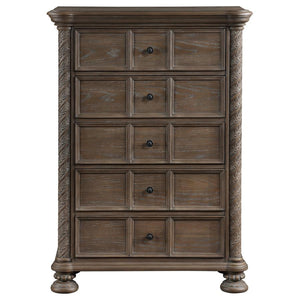 Emmett 5-Drawer Chest Walnut