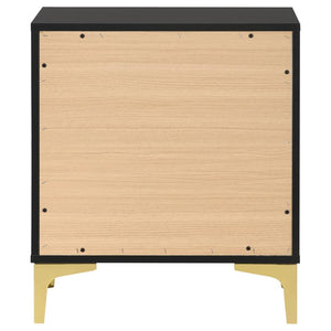 CoasterEveryday Kendall 2-Drawer Nightstand Black And Gold