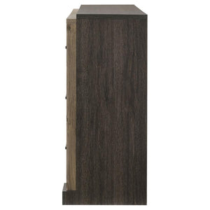 CoasterEveryday Baker 6-Drawer Dresser Brown And Light Taupe