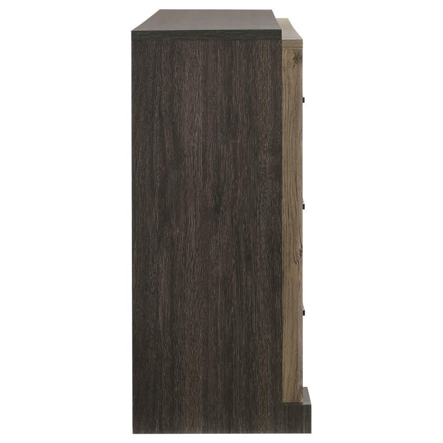 CoasterEveryday Baker 6-Drawer Dresser Brown And Light Taupe