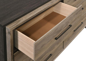 CoasterEveryday Baker 6-Drawer Dresser Brown And Light Taupe