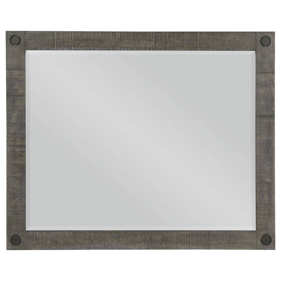 Lilith Rectangular Dresser Mirror Distressed Grey