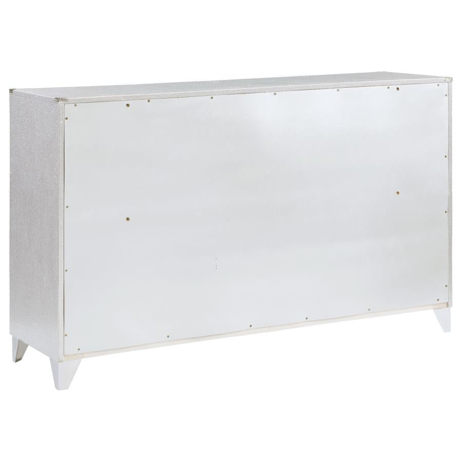 Larue 6-Drawer Dresser Silver