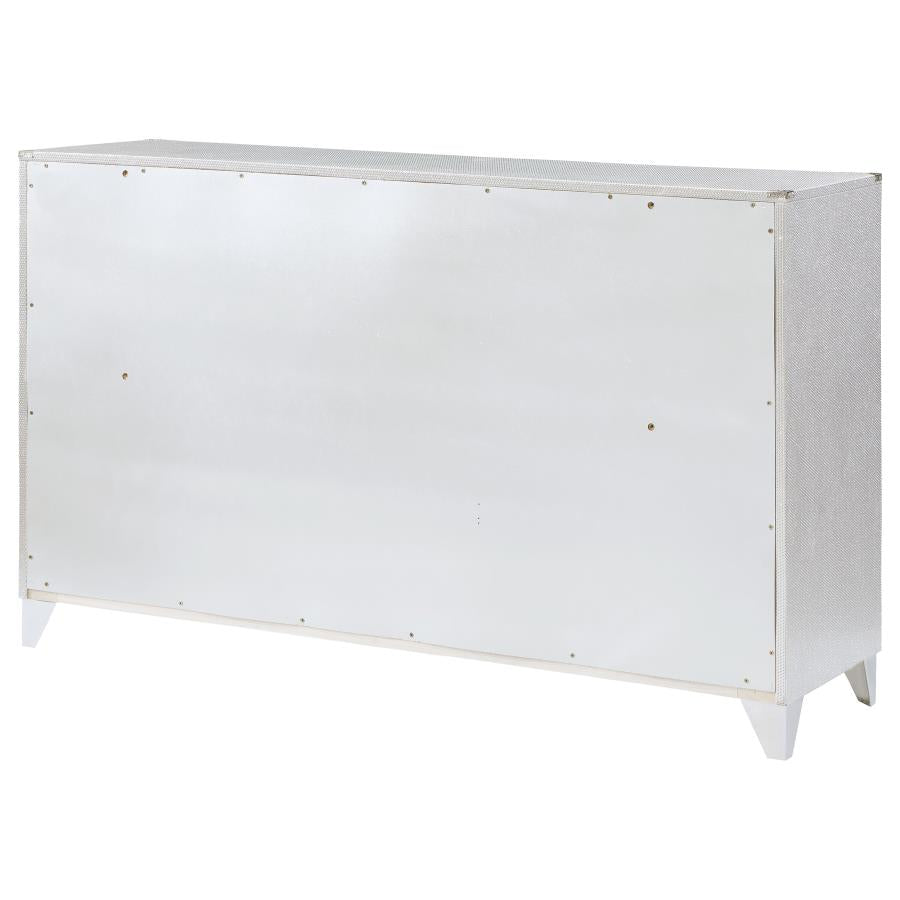 Larue 6-Drawer Dresser Silver