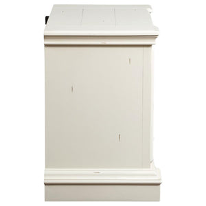 Evelyn 2-Drawer Nightstand With USB Ports Antique White