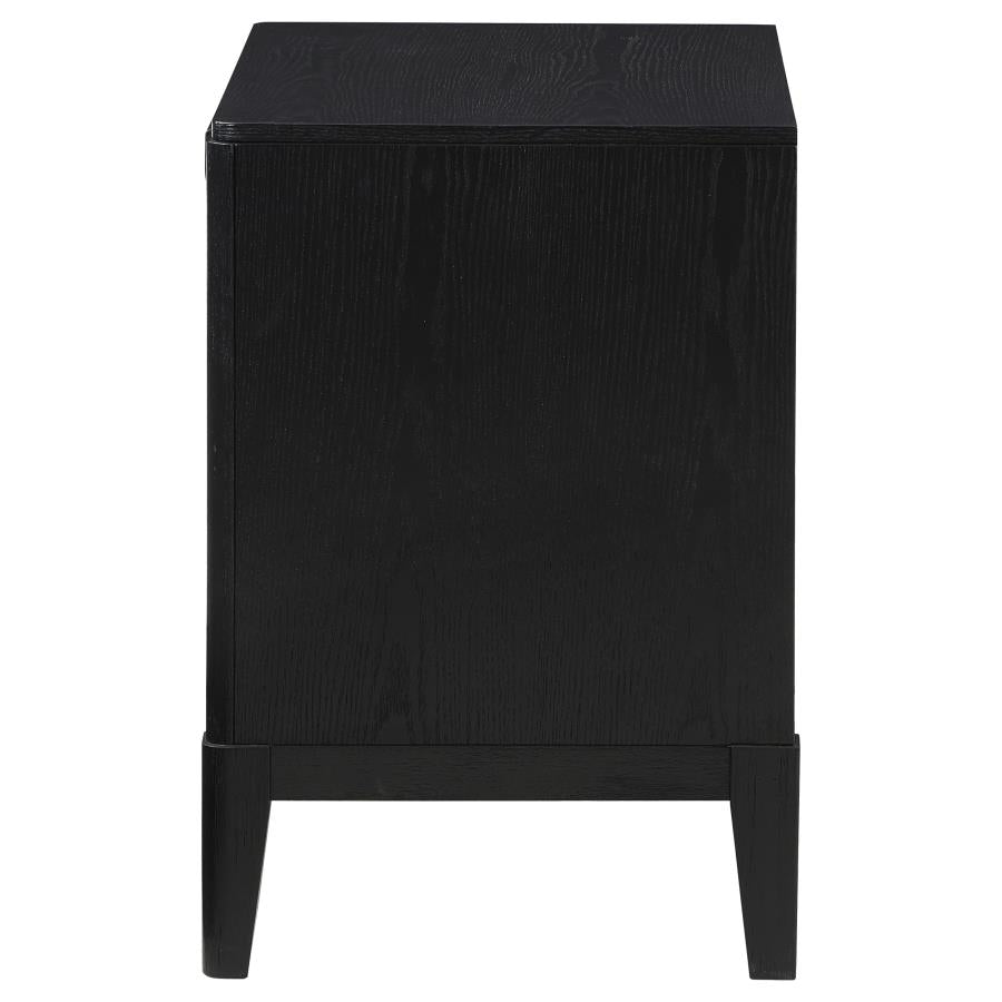 Brookmead 2-Drawer Nightstand Black