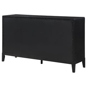 Brookmead 8-Drawer Bedroom Dresser Black