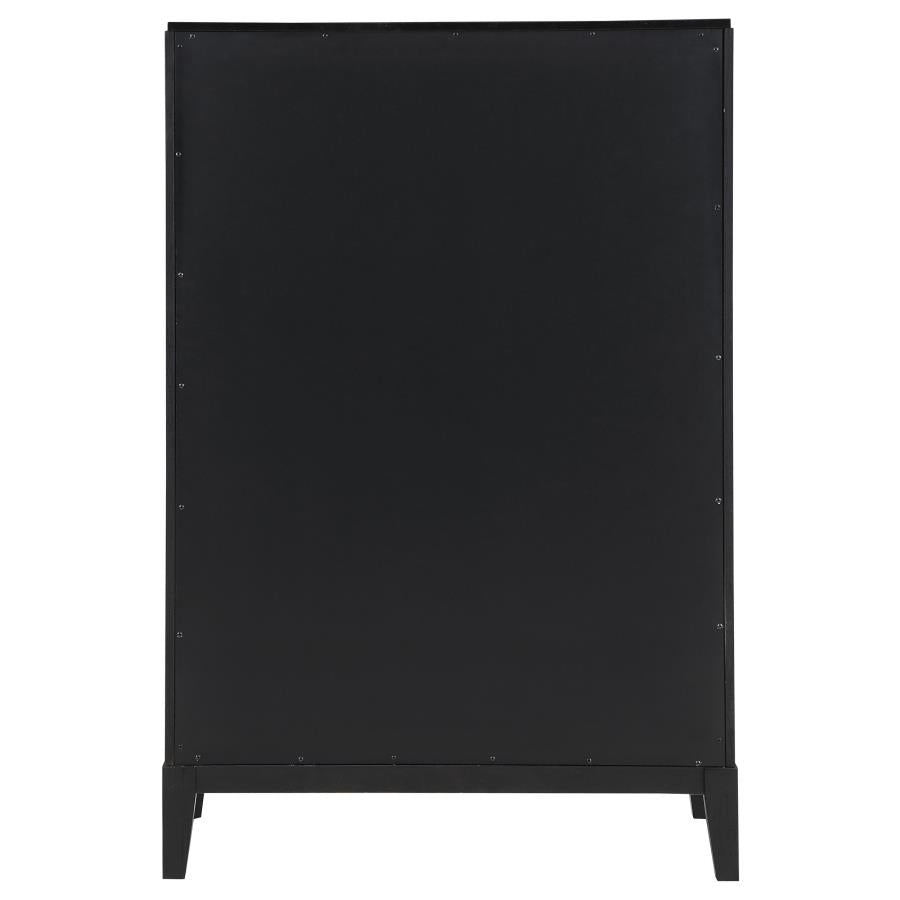 Brookmead 5-Drawer Bedroom Chest Black