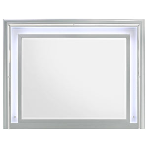 Veronica Dresser Mirror Light Silver