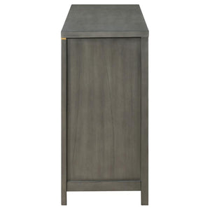 Kieran 6-Drawer Bedroom Dresser Grey