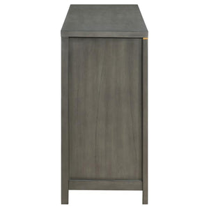 Kieran 6-Drawer Bedroom Dresser Grey