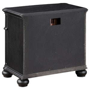 Celina 3-Drawer Nightstand Bedside Table Black