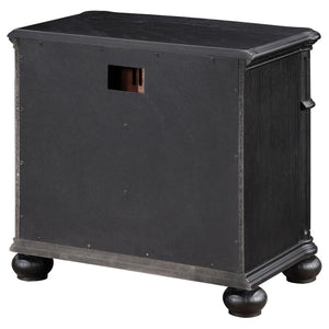 Celina 3-Drawer Nightstand Bedside Table Black