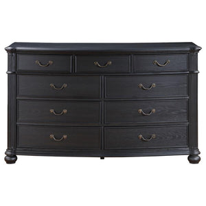 Celina 9-Drawer Bedroom Dresser Black