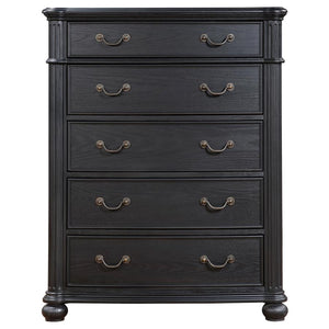 Celina 5-Drawer Bedroom Chest Black