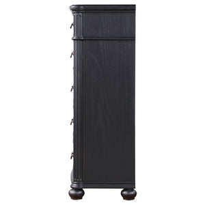 Celina 5-Drawer Bedroom Chest Black