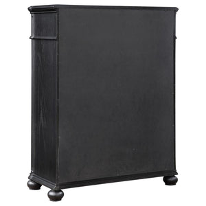 Celina 5-Drawer Bedroom Chest Black