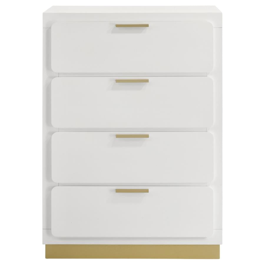 Caraway 4-Drawer Bedroom Chest White