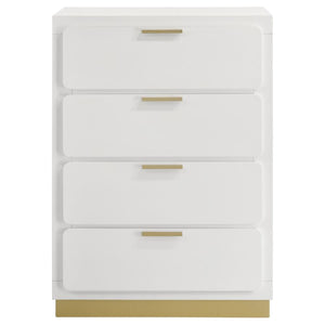 Caraway 4-Drawer Bedroom Chest White