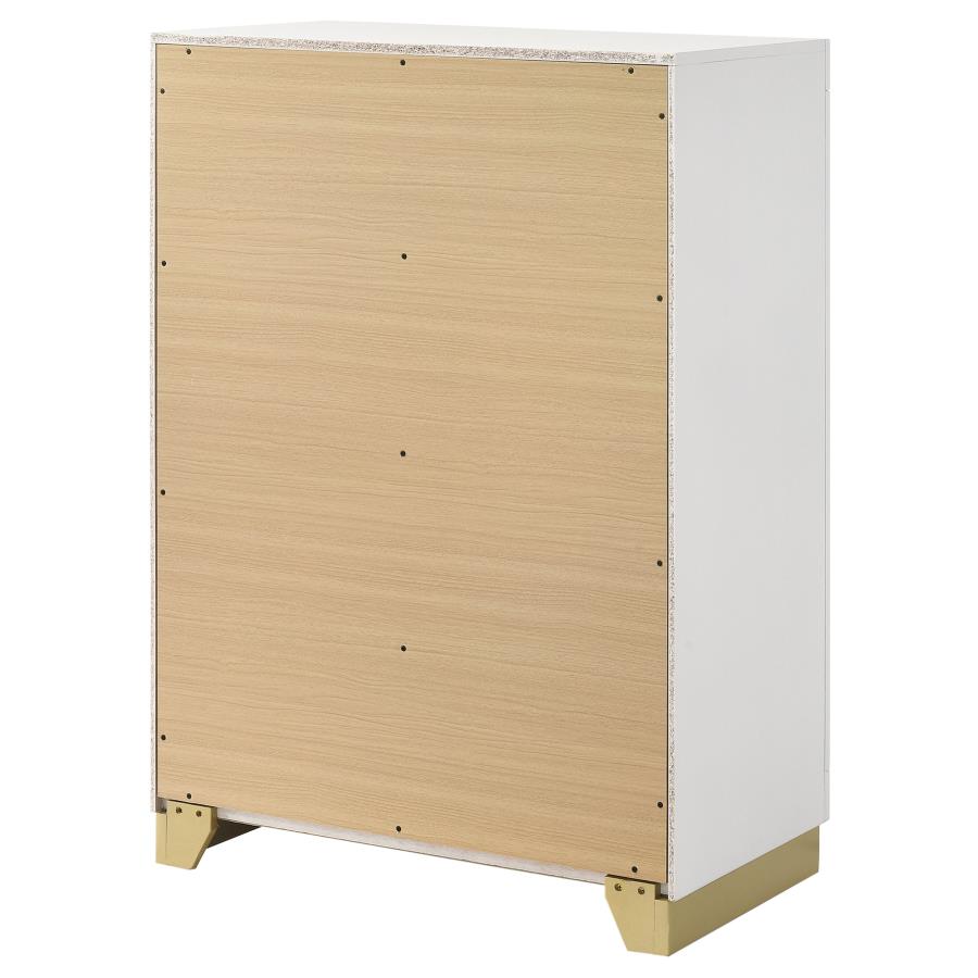 Caraway 4-Drawer Bedroom Chest White