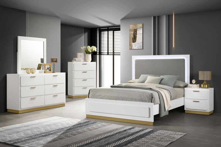 Caraway 4-Drawer Bedroom Chest White