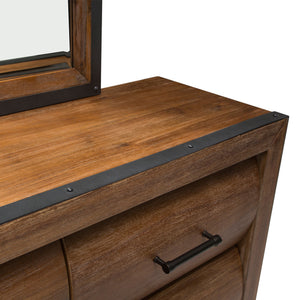 BROOKLYN WALK Storage Console- Dresser & Mirror