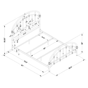 CoasterEssence Rowan Bed Dark Bronze