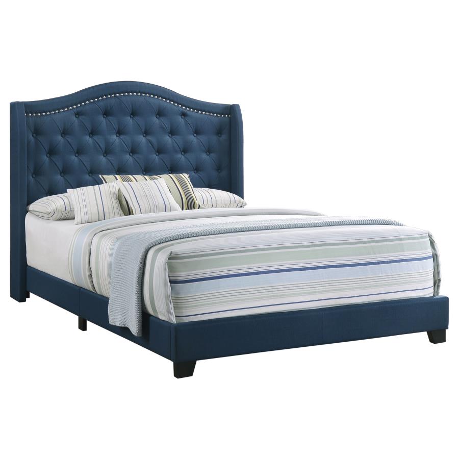 CoasterEssence Sonoma Camel Back Bed Blue