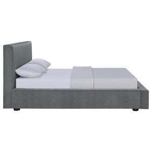 CoasterEssence Gregory Upholstered Platform Bed Graphite