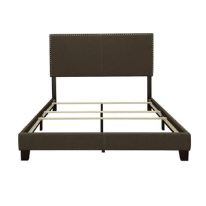 CoasterEveryday Boyd Upholstered Bed With Nailhead Trim Charcoal