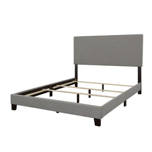 CoasterEveryday Boyd Upholstered Bed With Nailhead Trim Grey