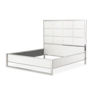 Michael Amini STATE ST. Short Metal Panel Bed (3 Pc)