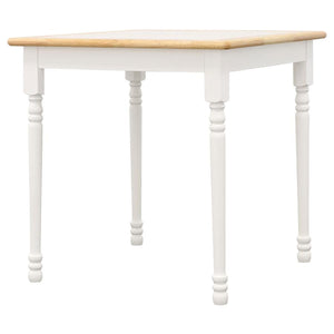 CoasterEveryday Carlene Square Top Dining Table Natural Brown And White