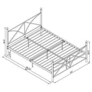 CoasterEveryday Hart Platform Bed Black