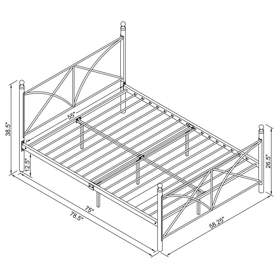 CoasterEveryday Hart Platform Bed White