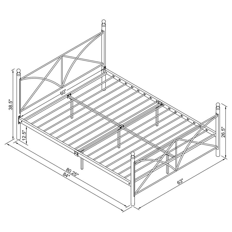 CoasterEveryday Hart Platform Bed White