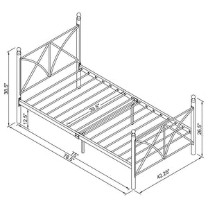 CoasterEveryday Hart Platform Bed White