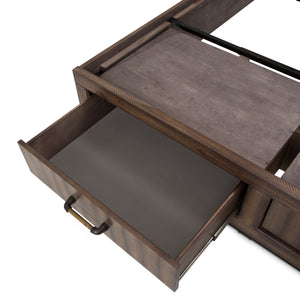 Michael Amini CROSSINGS Panel Bed W/ Drawers