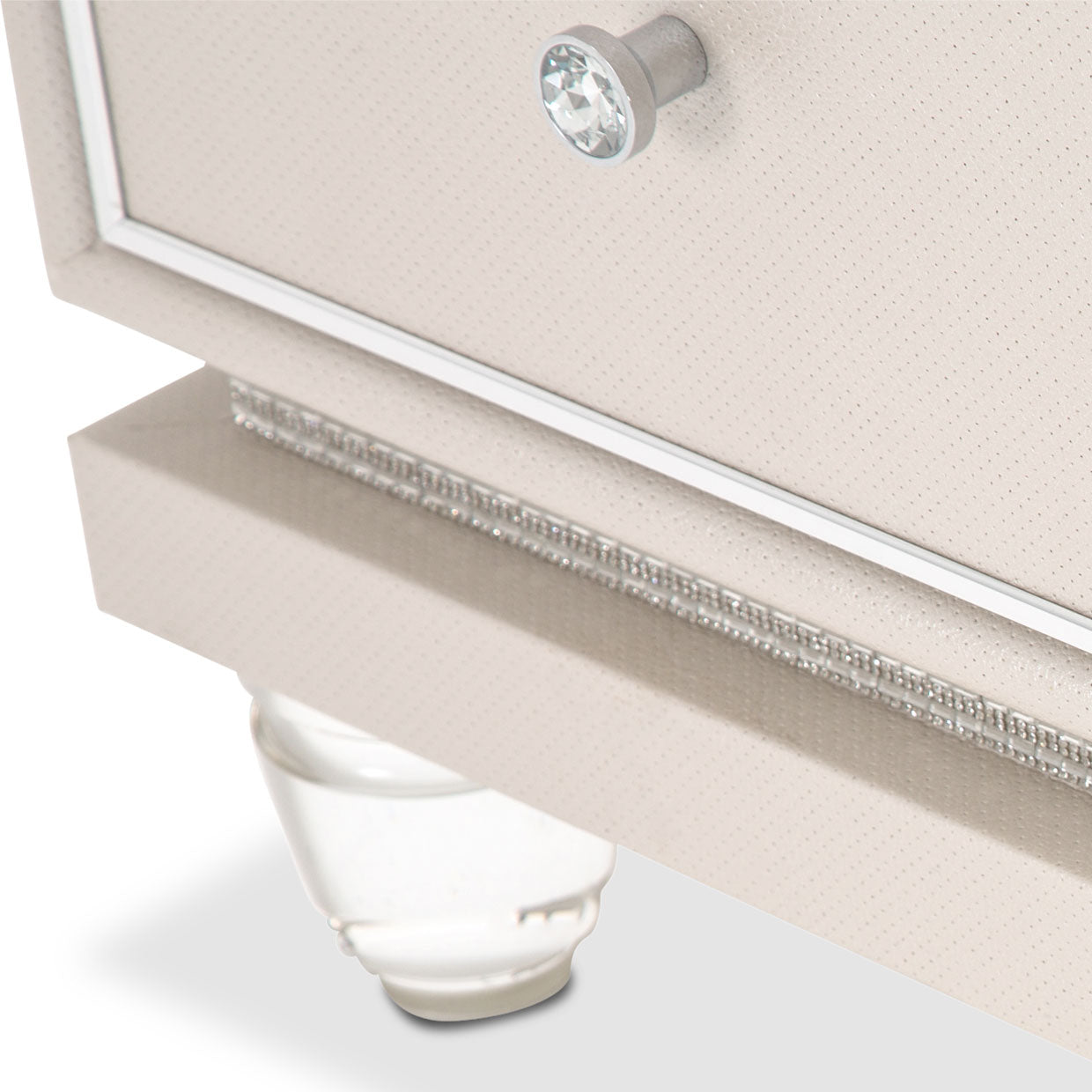 GLIMMERING HEIGHTS Upholstered Vanity Desk