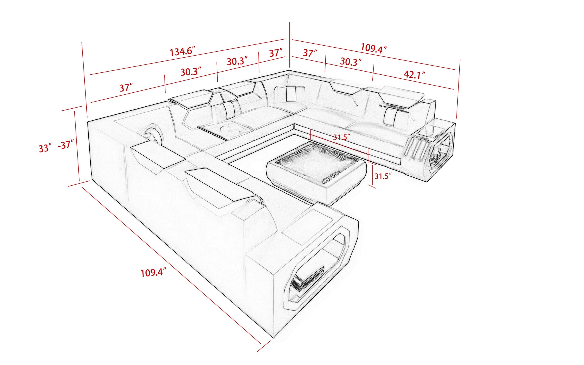 U-Shape Sectional